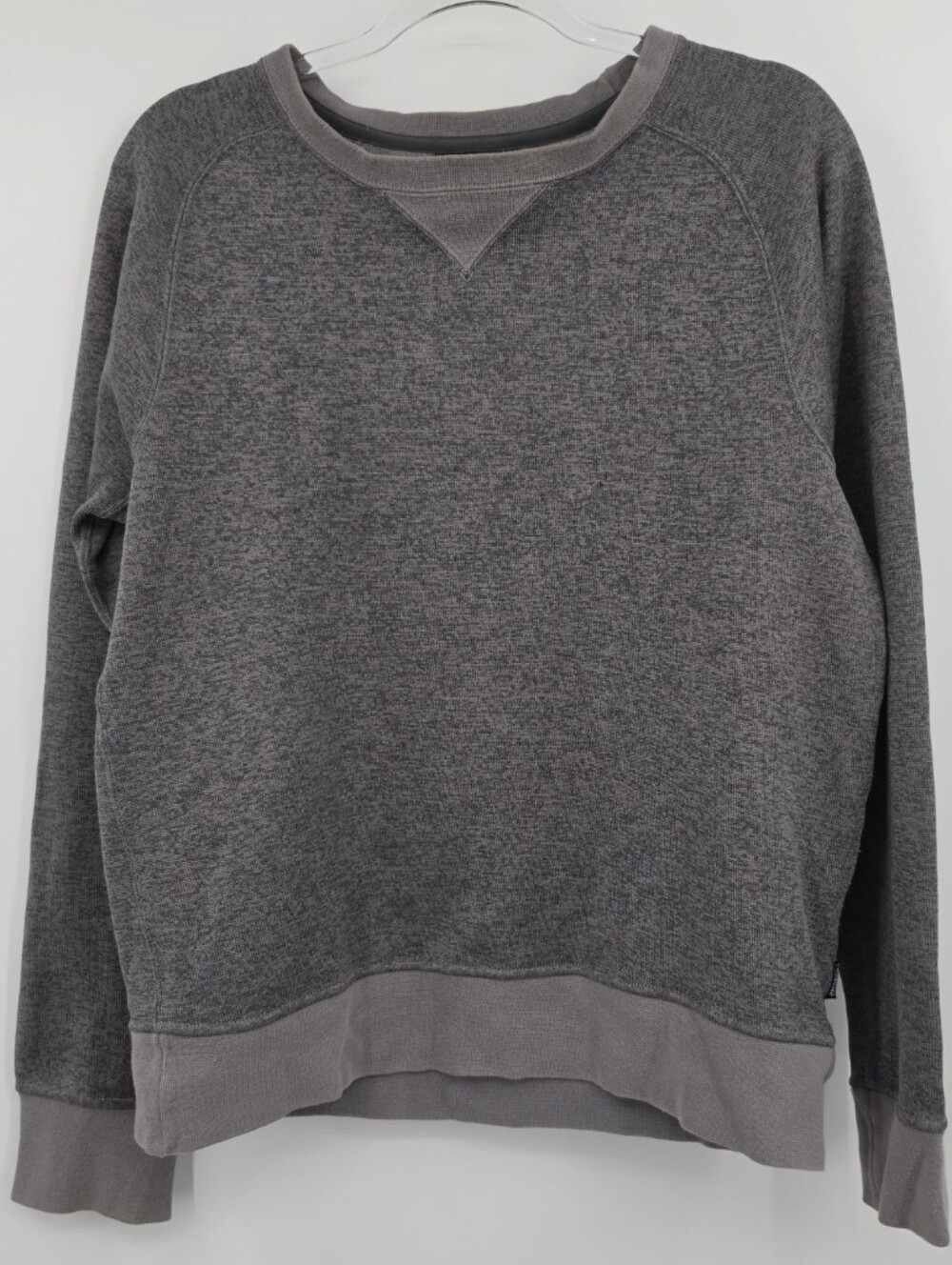 Patagonia Mahnya Fleece Crewneck Sweatshirt Large Gray Long Sleeve